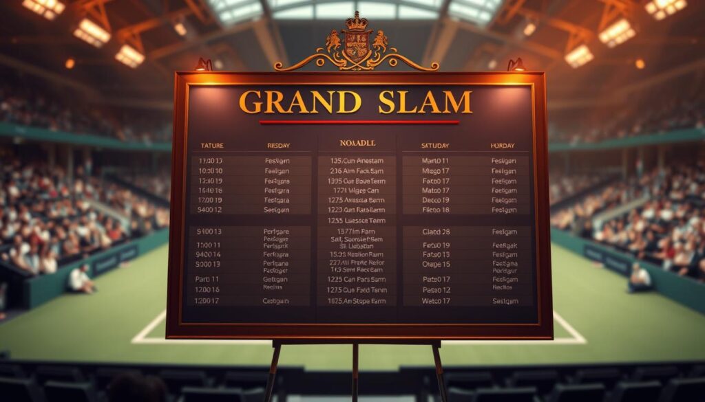 Grand Slam schedule Grand Slam schedule