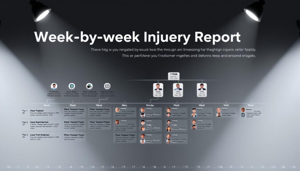 Week-by-week injury report