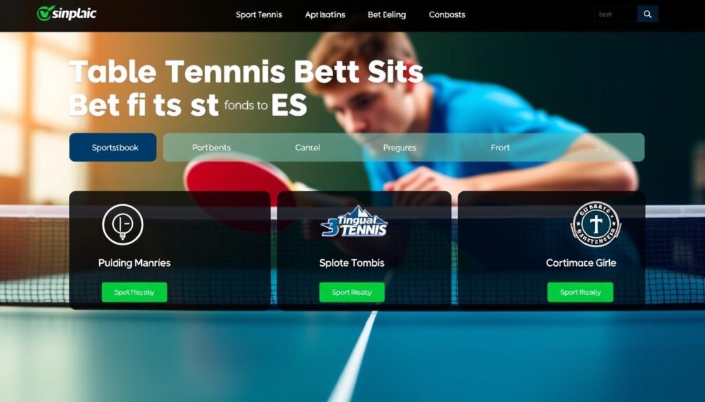 best sportsbooks for table tennis US
