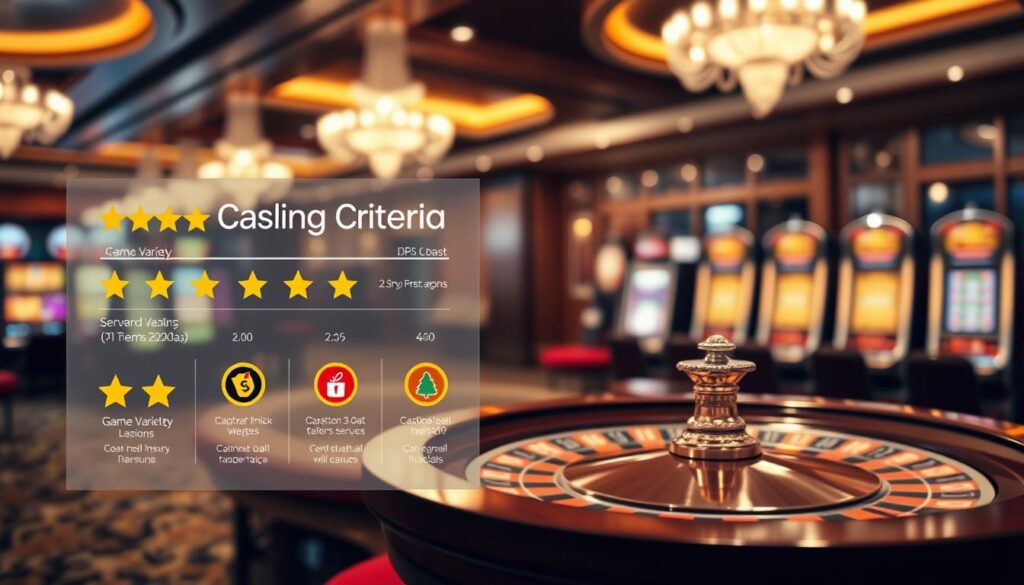 casino ranking criteria