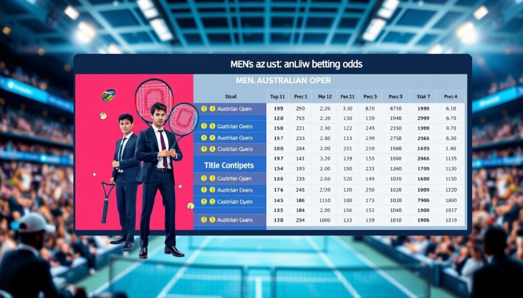 men’s Australian Open odds