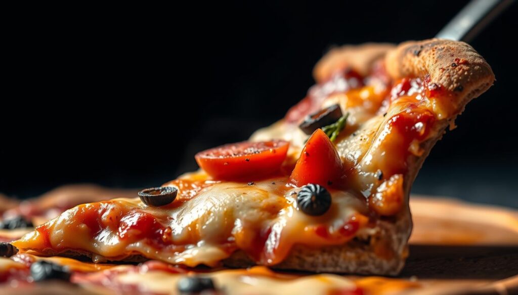 pizza slice photography