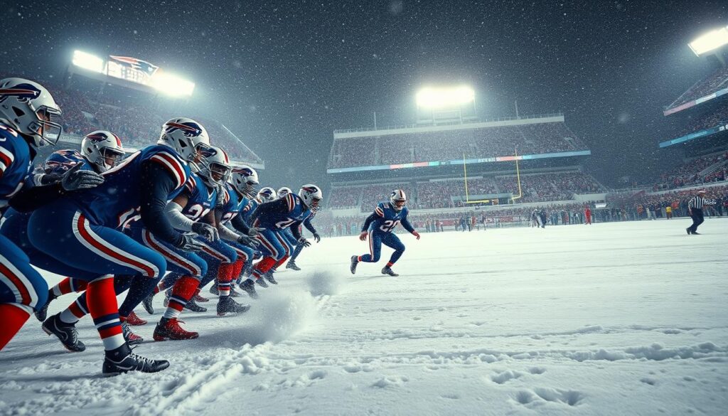 Bills Patriots snow game