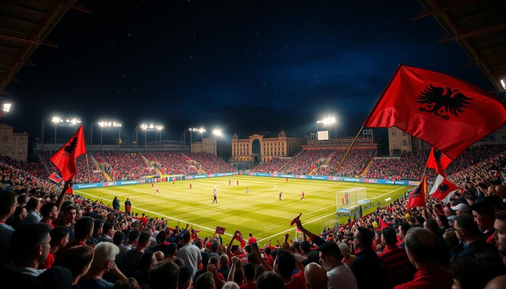 night kickoff Albania night kickoff Albania